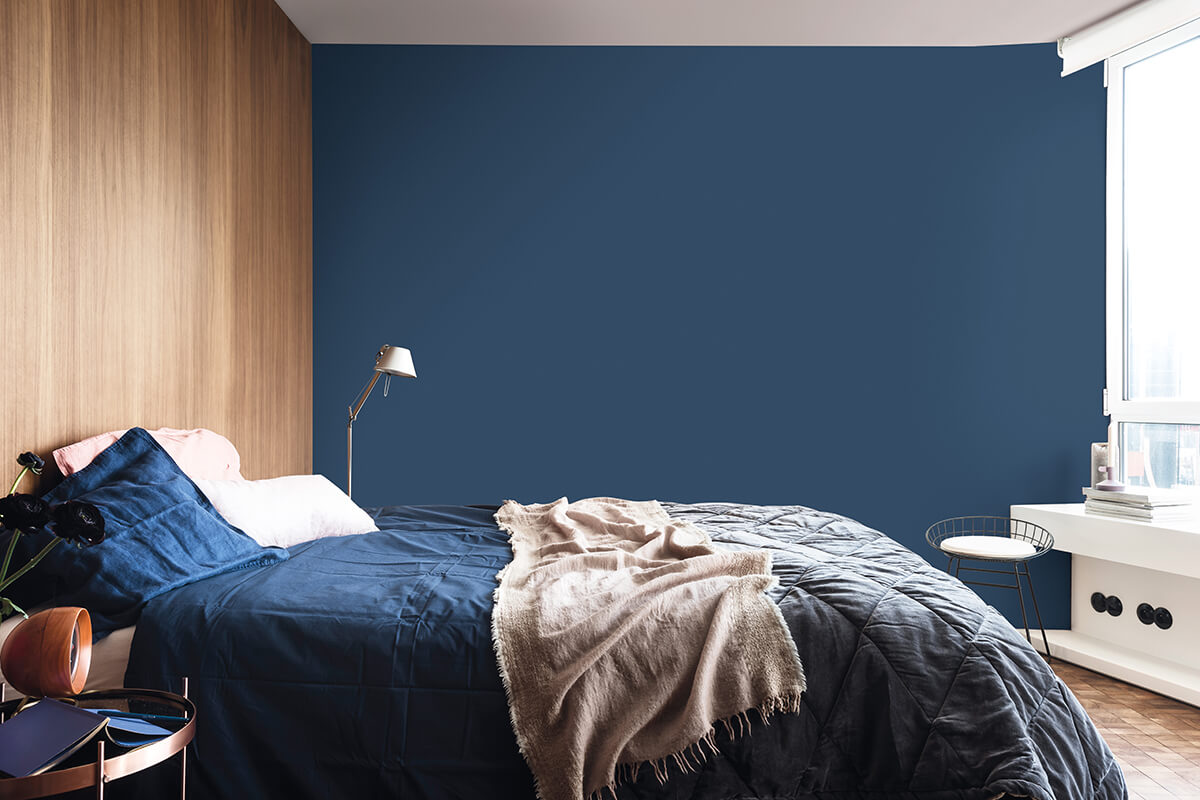 Màu xanh dương - làn gió trong lành cho lựa chọn màu sơn phòng ngủ đẹp