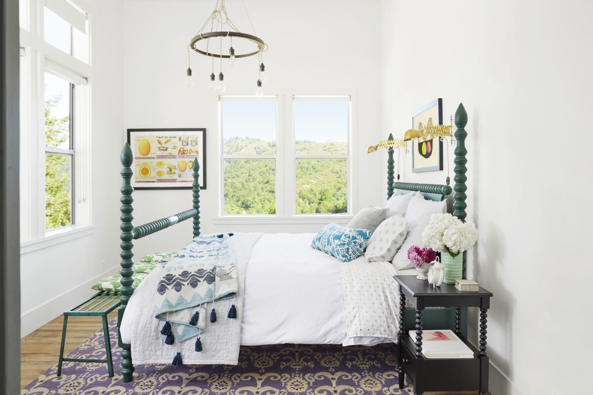 Màu sơn phòng ngủ đẹp trắng trang nhã