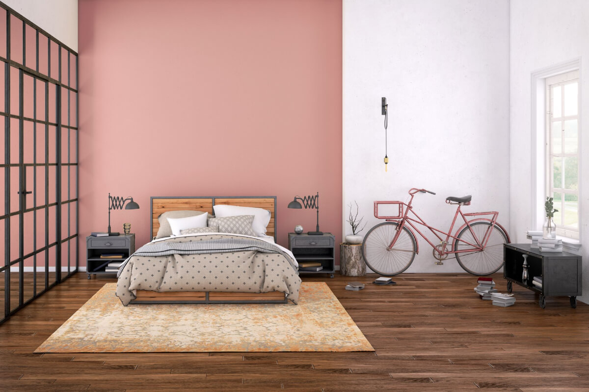 Màu sơn phòng ngủ đẹp hồng ngọt ngào
