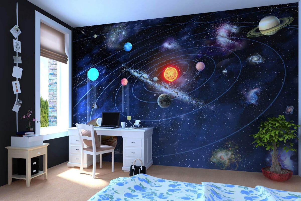 Decor phòng ngủ chill với thiết kế vũ trụ, vì sao giúp kích thích tư duy