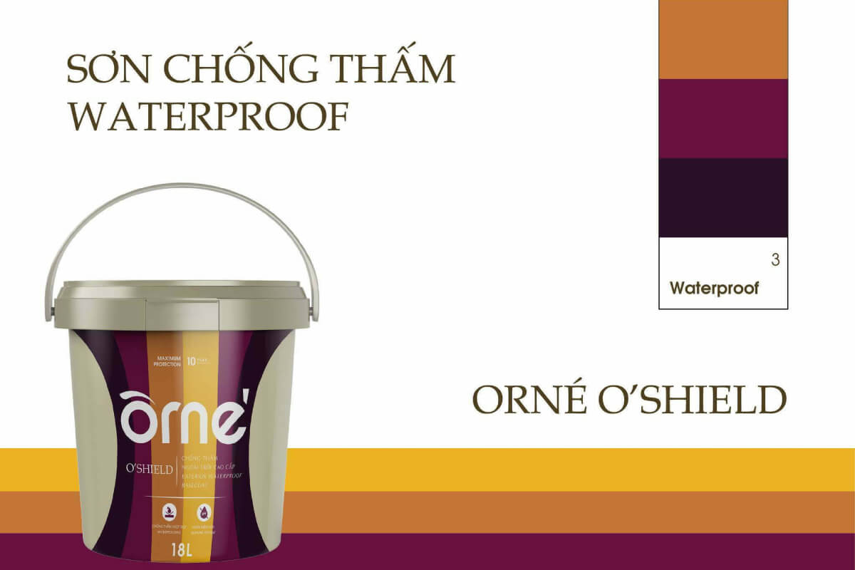 Sơn chống thấm Thái Bình cung cấp dòng sơn Orné O’Shield bền bỉ